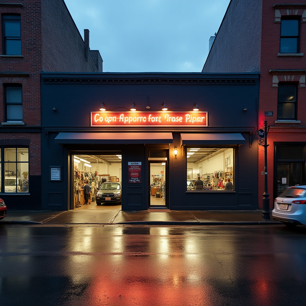 Exterior view of Quietlifeblend car care center on Brook Street Jersey City